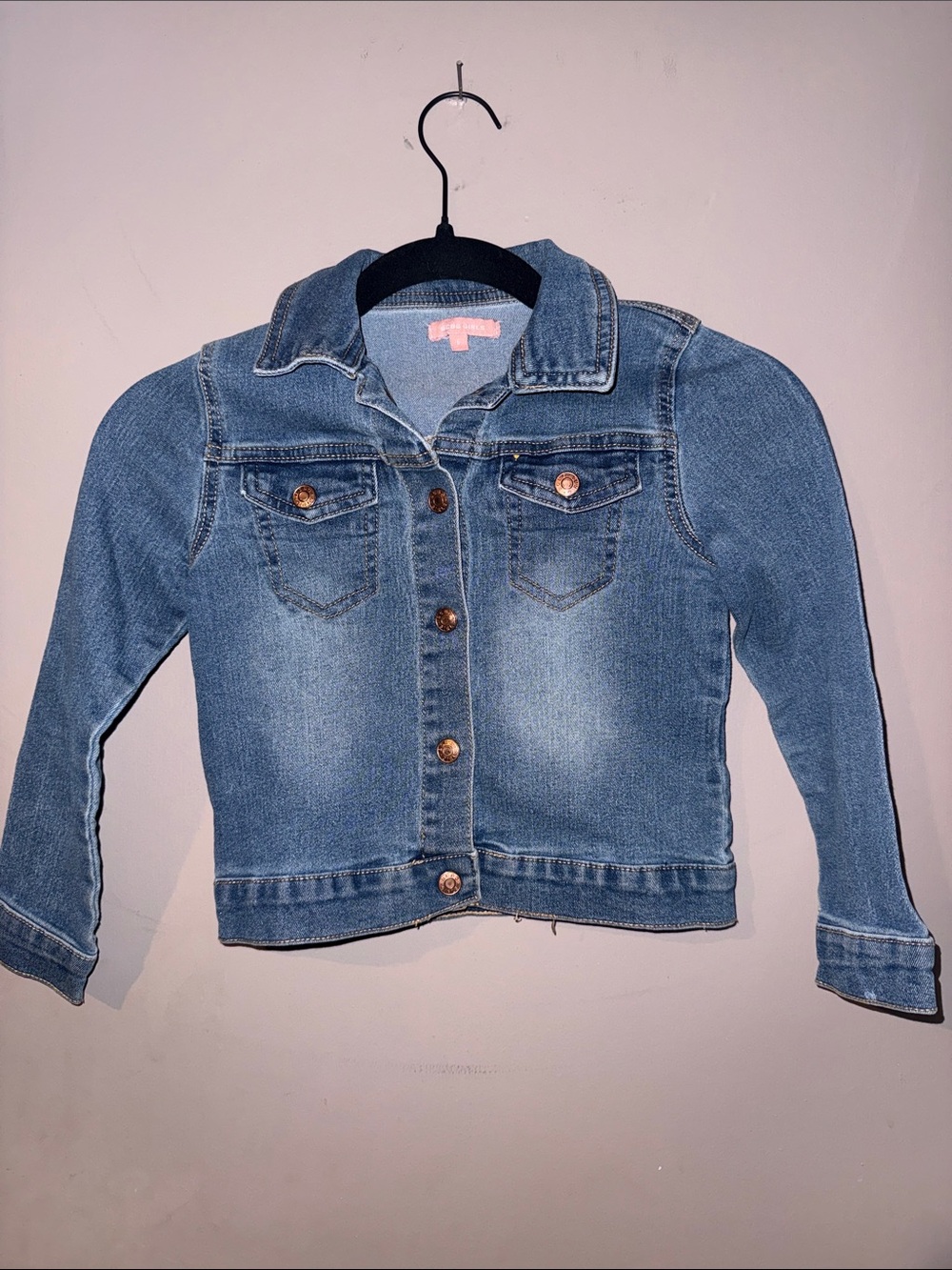 Girls Denim Jacket - Blue Classic Jean Jacket